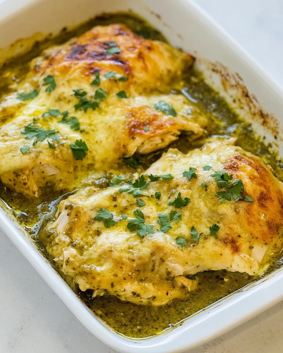 Easy Salsa Verde Chicken Casserole recipe photo