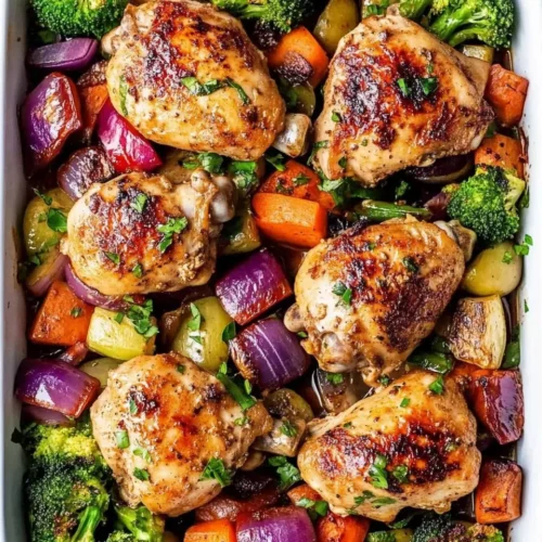 Homemade Sheet Pan Chicken and Veggies photo