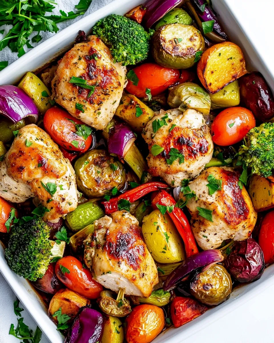 Classic Sheet Pan Chicken and Veggies recipe image