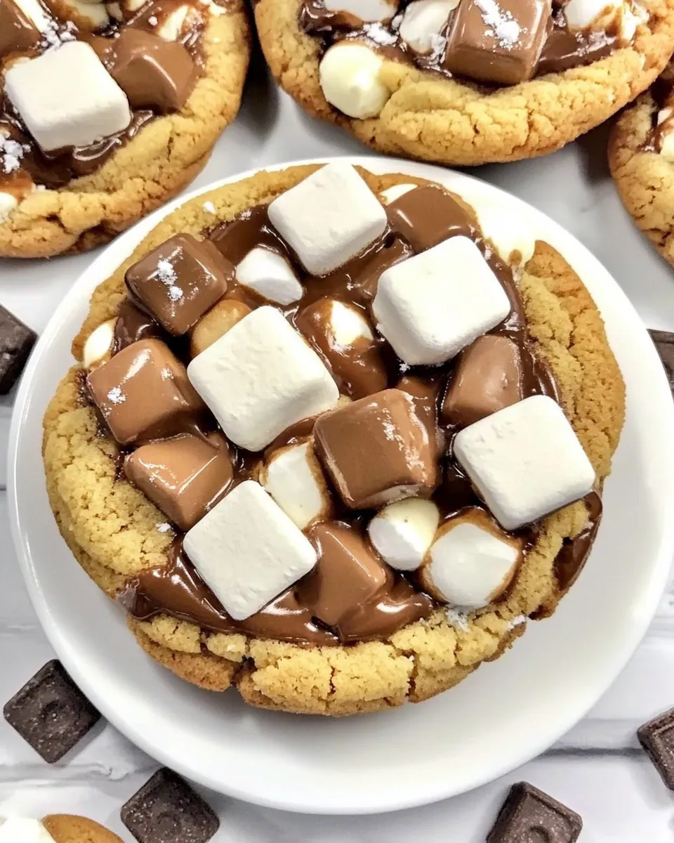 Easy Smores Cookies food shot