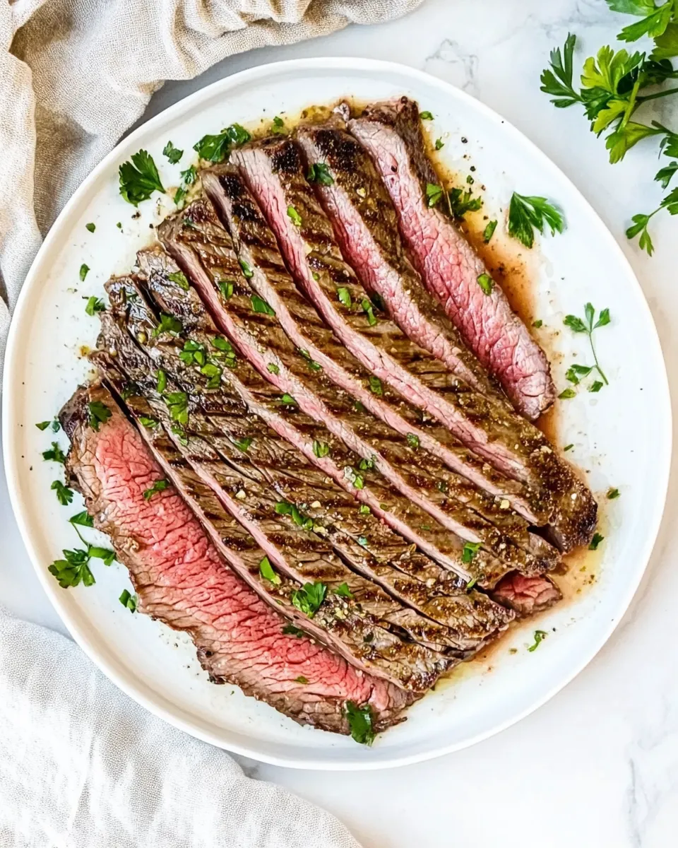 Easy Sous Vide Flank Steak food shot