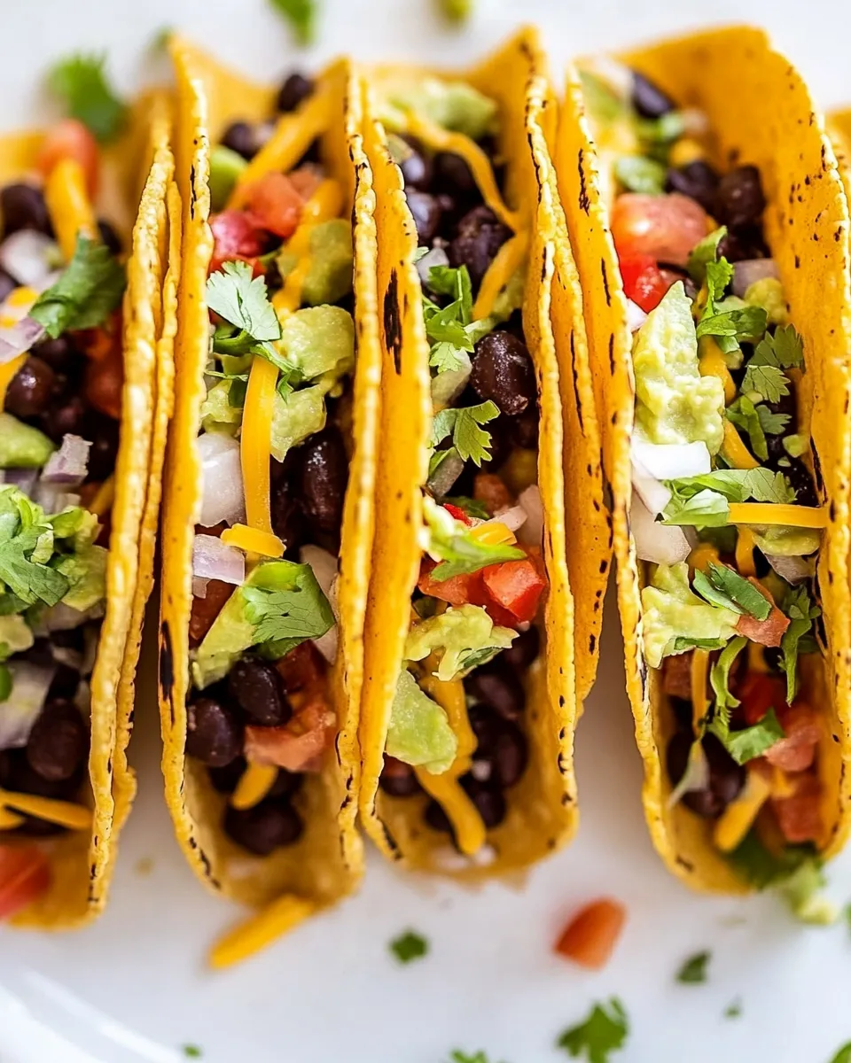 Classic Vegetarian Black Bean Tacos image