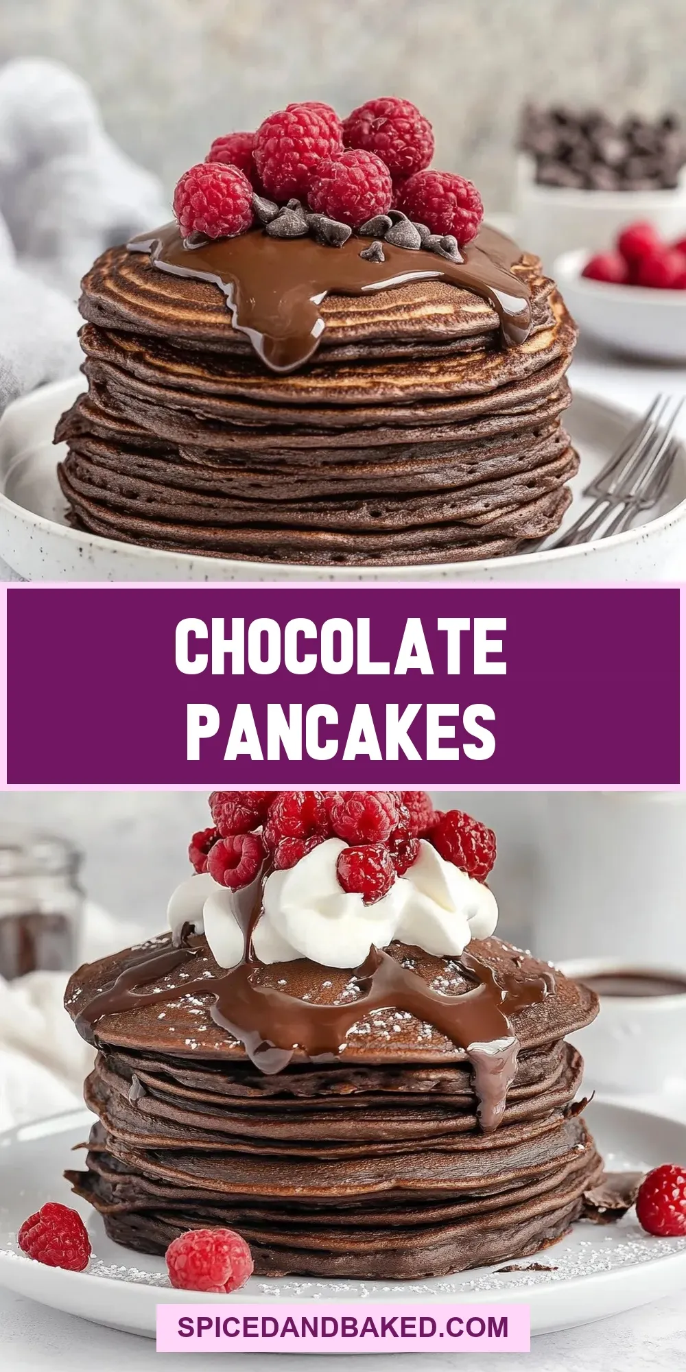 The Best Chocolate Pancakes Ever