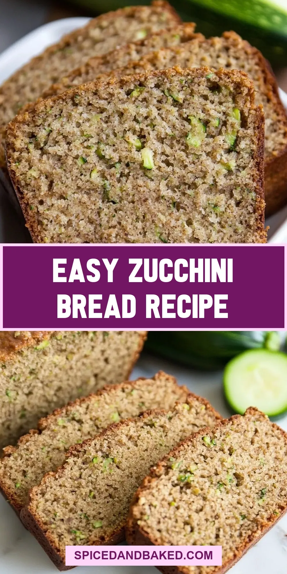 Healthy Easy Zucchini Bread