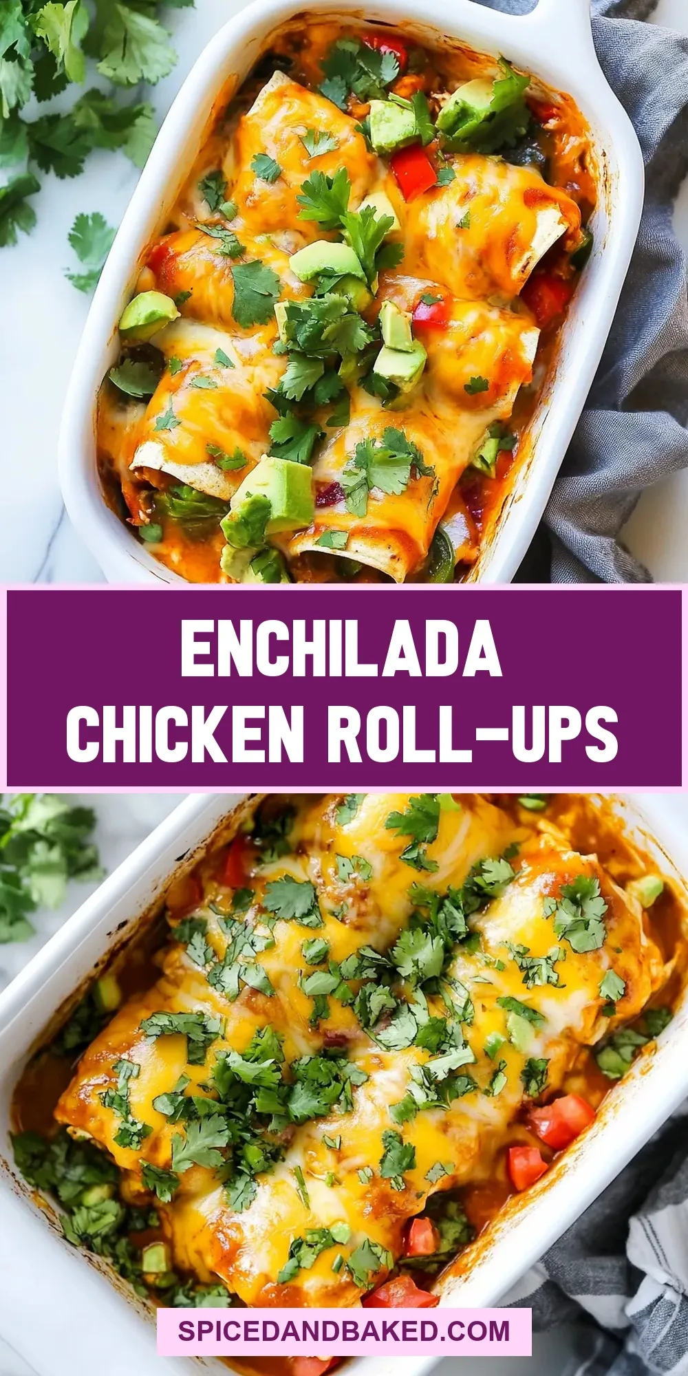 Enchilada Chicken Roll-Ups Recipe