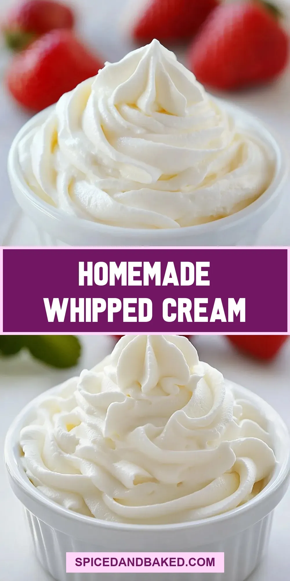 Easy Homemade Whipped Cream Recipe