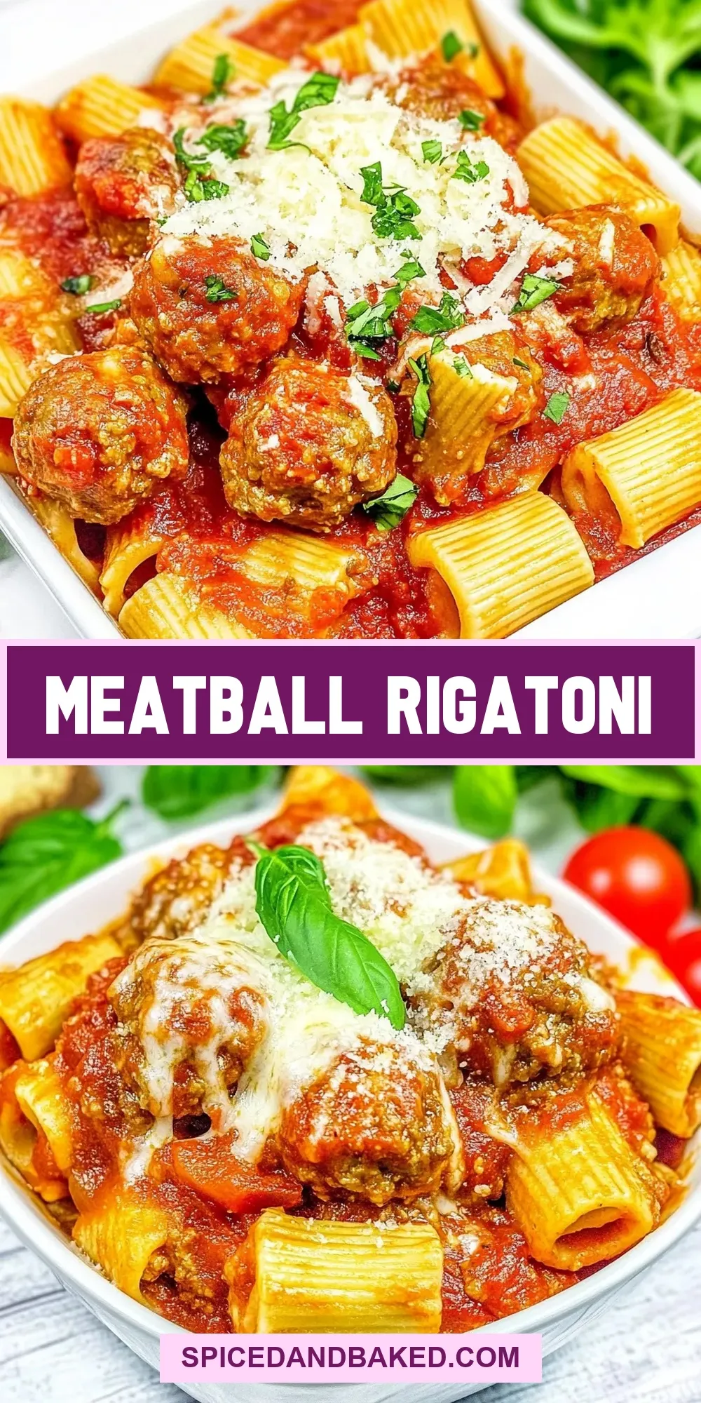 How To Make Healthy Meatball Rigatoni