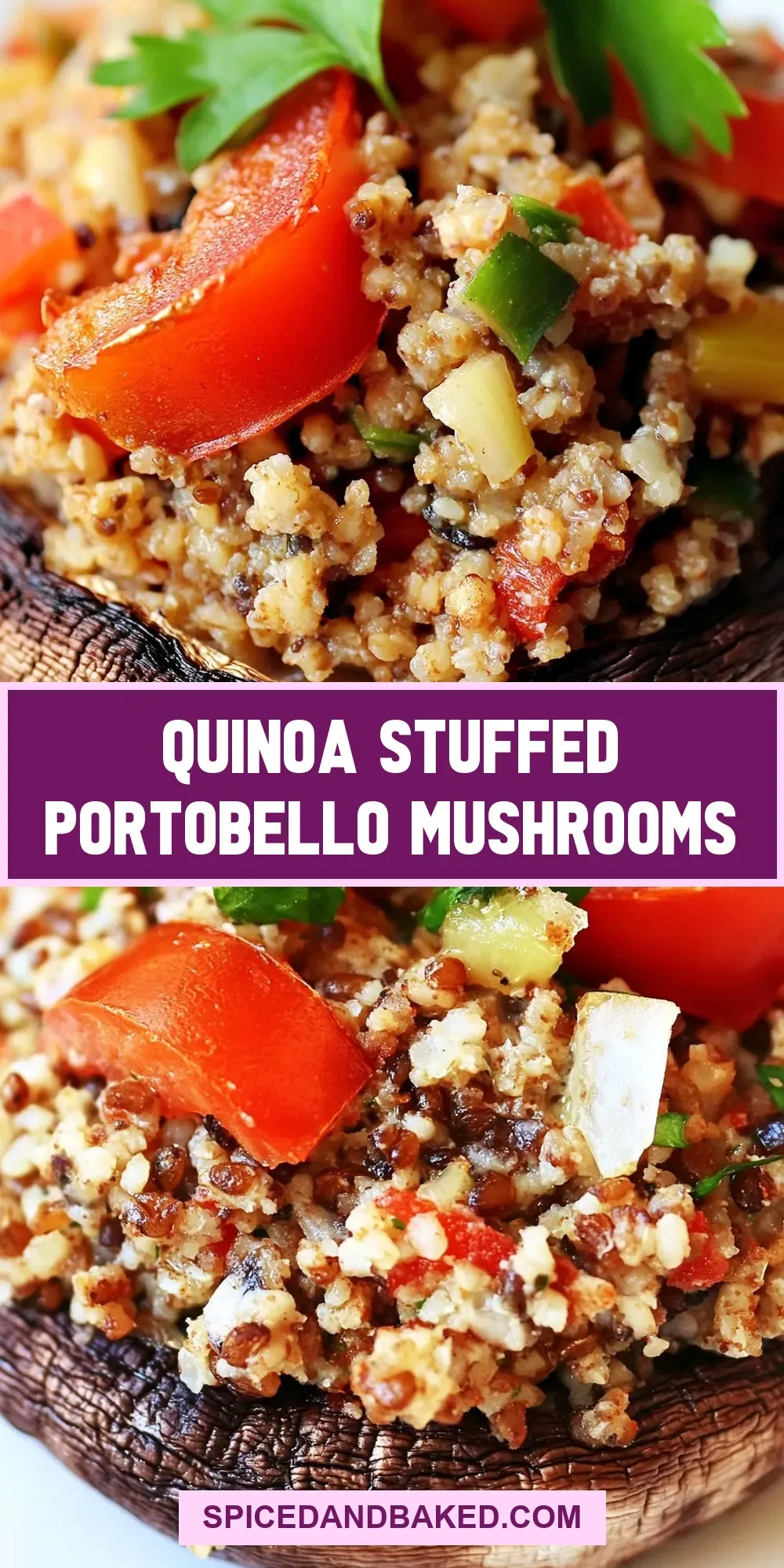 How To Make Flavorful Quinoa Stuffed Portobello Mushrooms