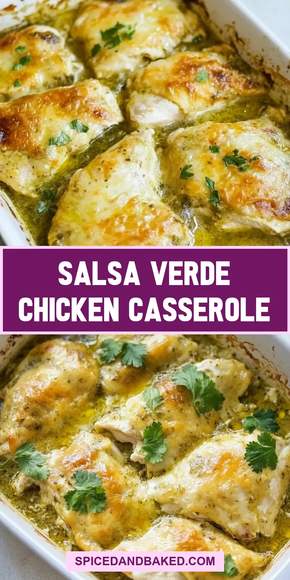 Perfect Salsa Verde Chicken Casserole