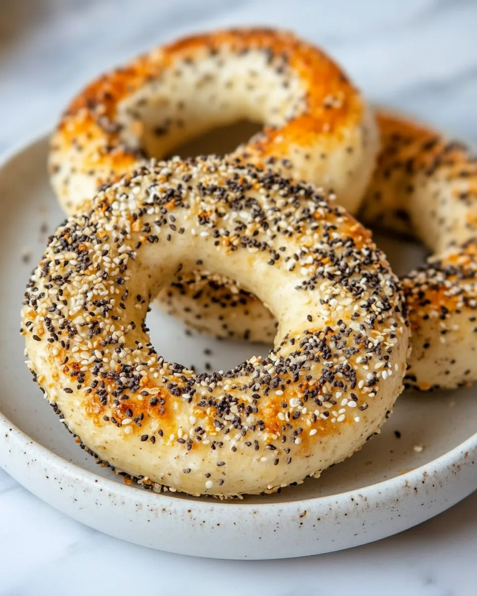 Easy 2-Ingredient Cottage Cheese Bagels photo