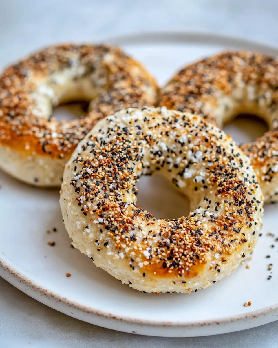 Delicious 2-Ingredient Cottage Cheese Bagels recipe photo