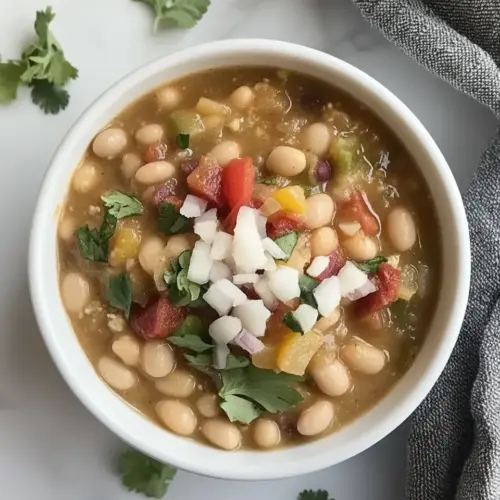 Easy 20-Minute Vegetarian White Bean Chili Recipe photo