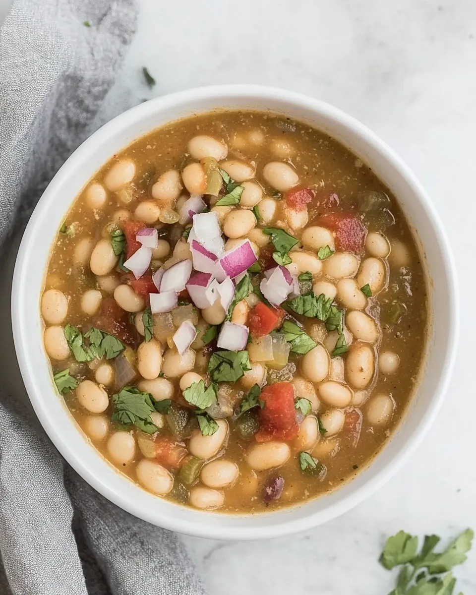 Delicious 20-Minute Vegetarian White Bean Chili Recipe shot