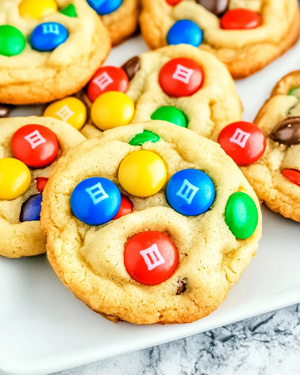 Classic 2 Ingredient M&M Cookies dish photo