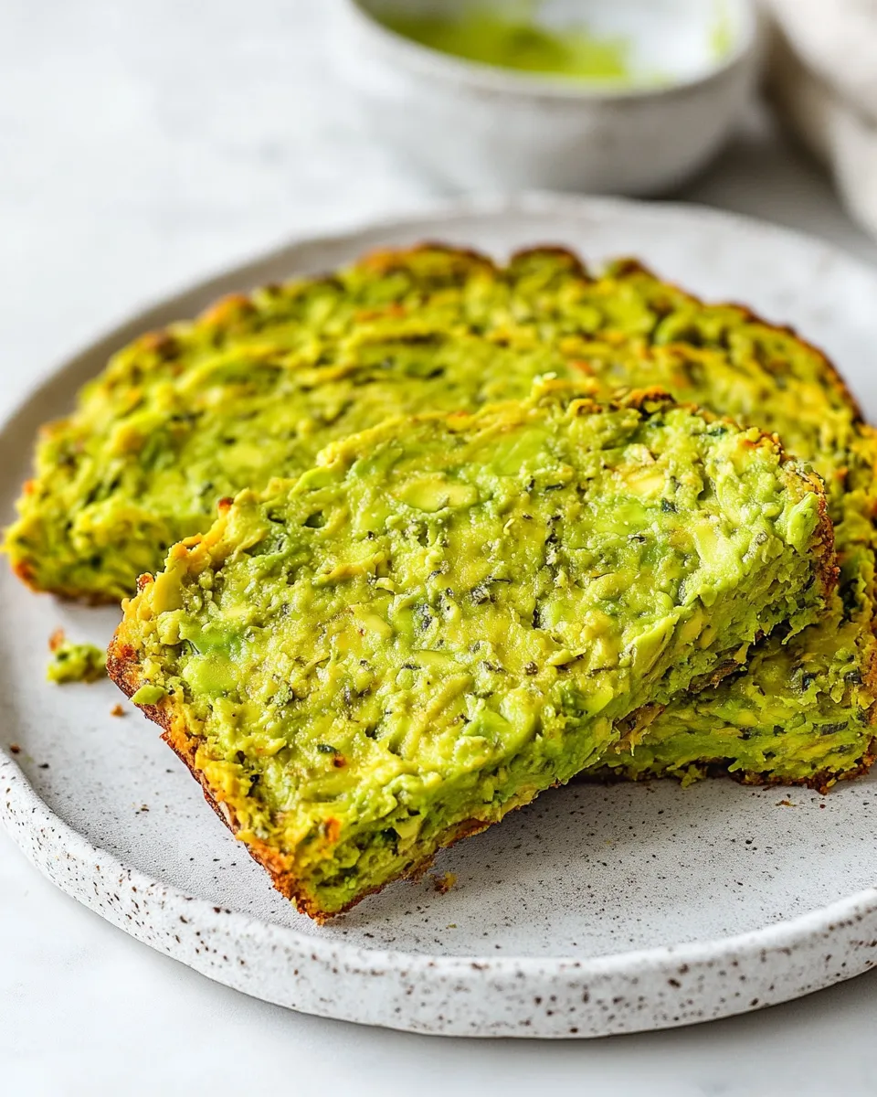 Easy 3 Ingredient Avocado Bread (Low-Carb/Keto) image