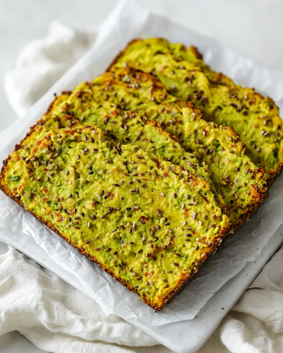 Quick 3 Ingredient Avocado Bread (Low-Carb/Keto) shot