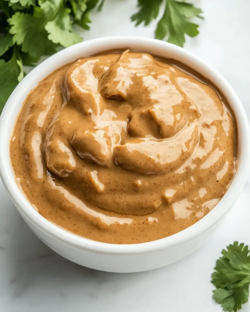 Quick 3 Ingredient Satay Sauce shot