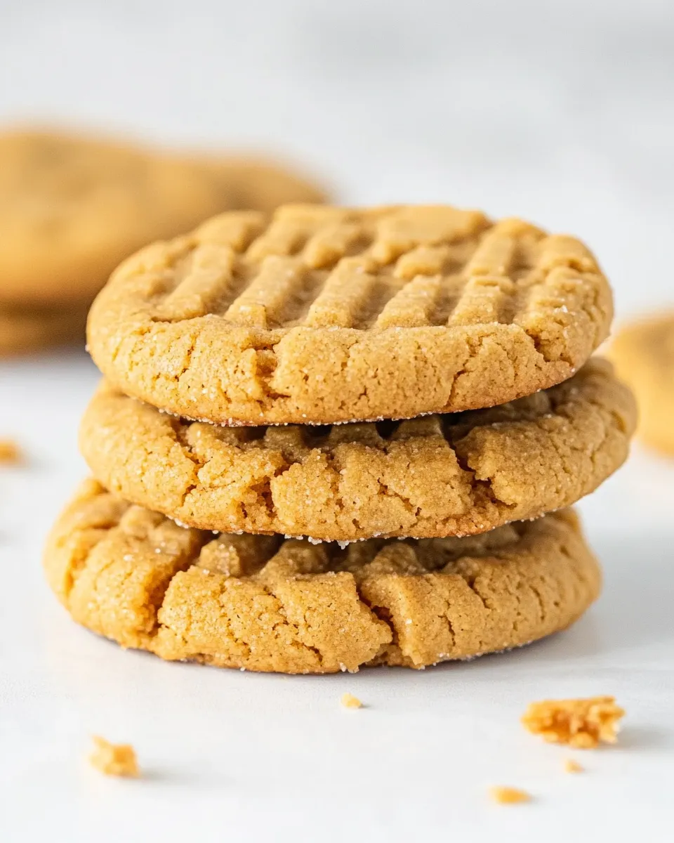 Easy 3 ingredient Peanut Butter Cookies photo