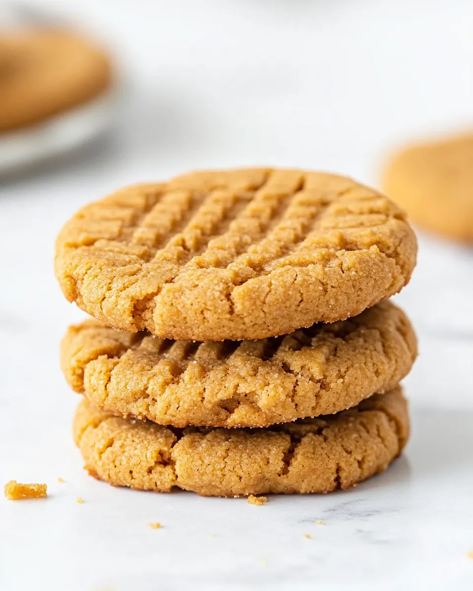 Delicious 3 ingredient Peanut Butter Cookies image