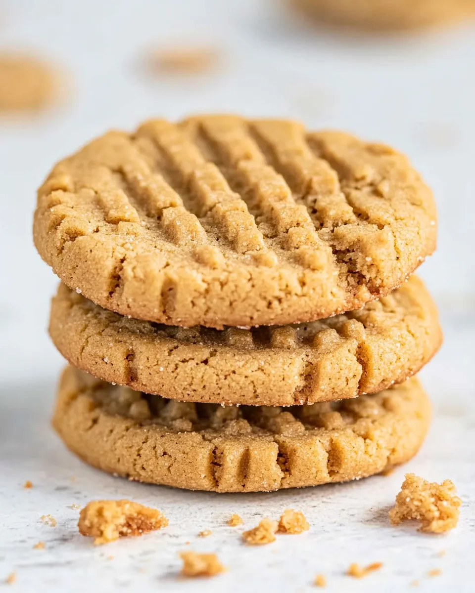 Classic 3 ingredient Peanut Butter Cookies recipe photo