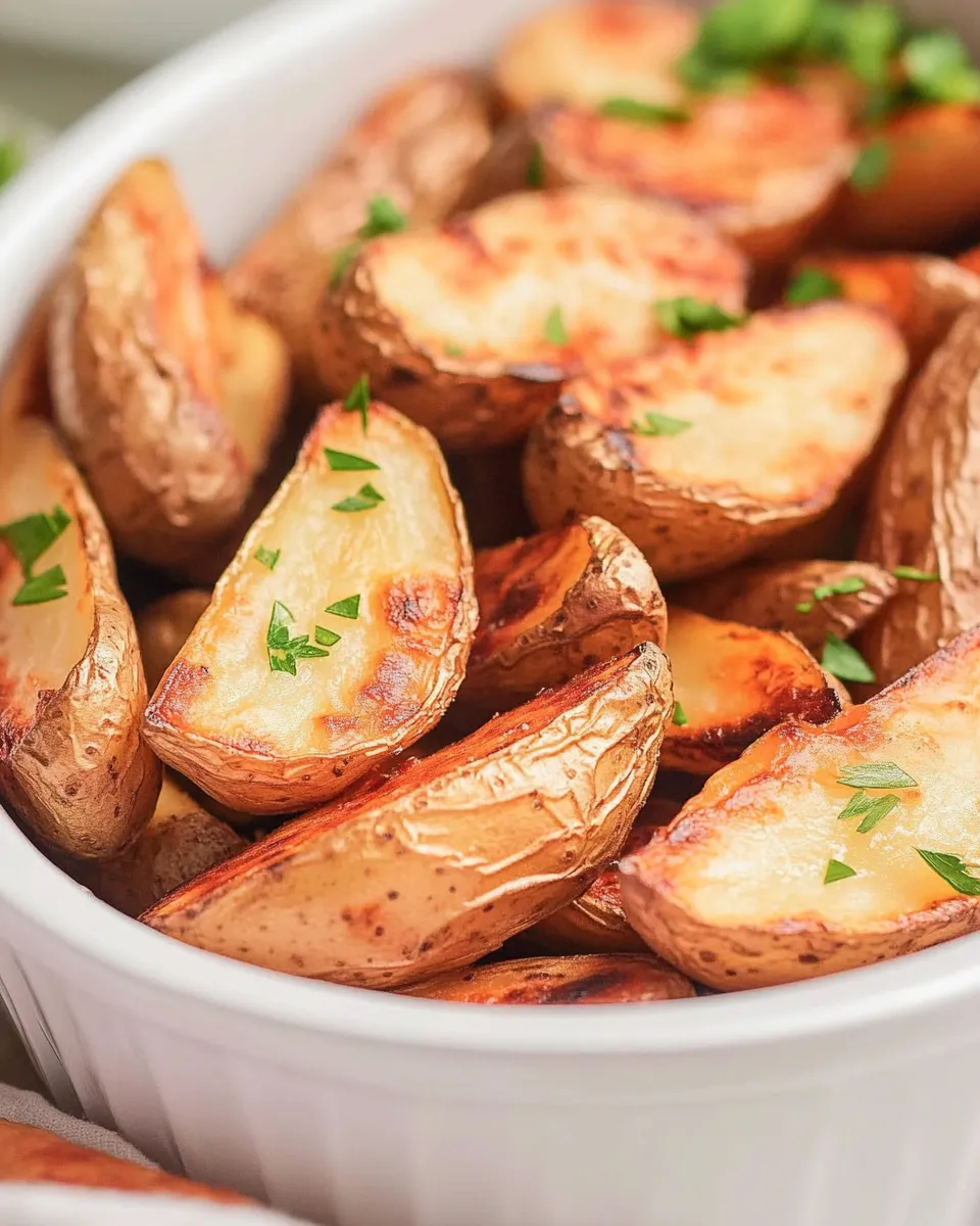 Healthy Air-Fryer Fingerling Potatoes dish photo