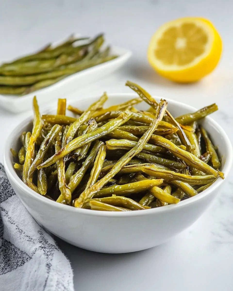 Delicious Air-Fryer Green Beans shot