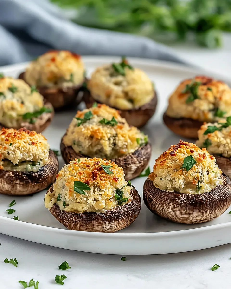 Easy Air-Fryer Stuffed Mushrooms recipe photo