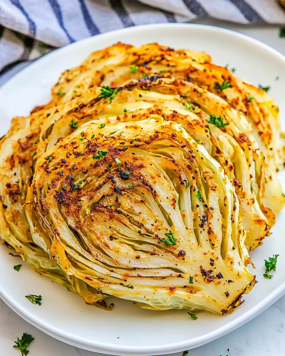 Healthy Air Fryer Cabbage Steaks recipe photo