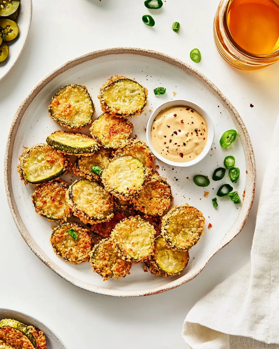 Delicious Air Fryer Fried Pickles shot