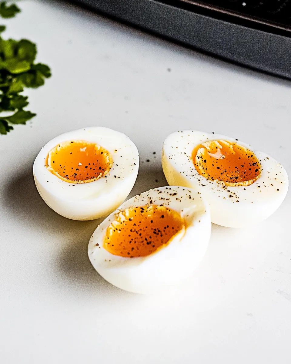 Perfect Air Fryer Hard Boiled Eggs shot