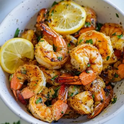 Easy Air Fryer Lemon Garlic Shrimp photo