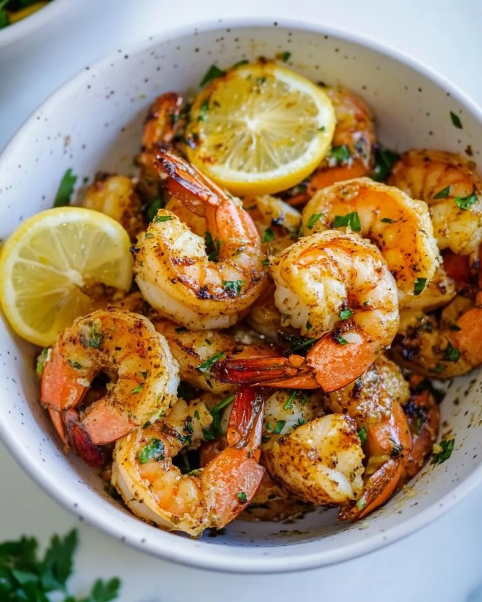 Easy Air Fryer Lemon Garlic Shrimp photo