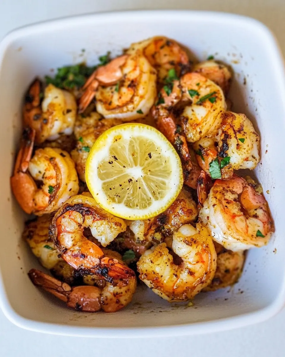Quick Air Fryer Lemon Garlic Shrimp recipe photo