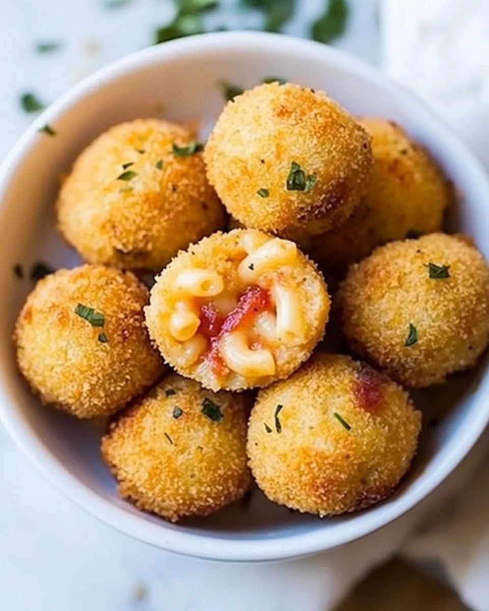 Easy Air Fryer Mac And Cheese Balls (Premade OR Frozen) image