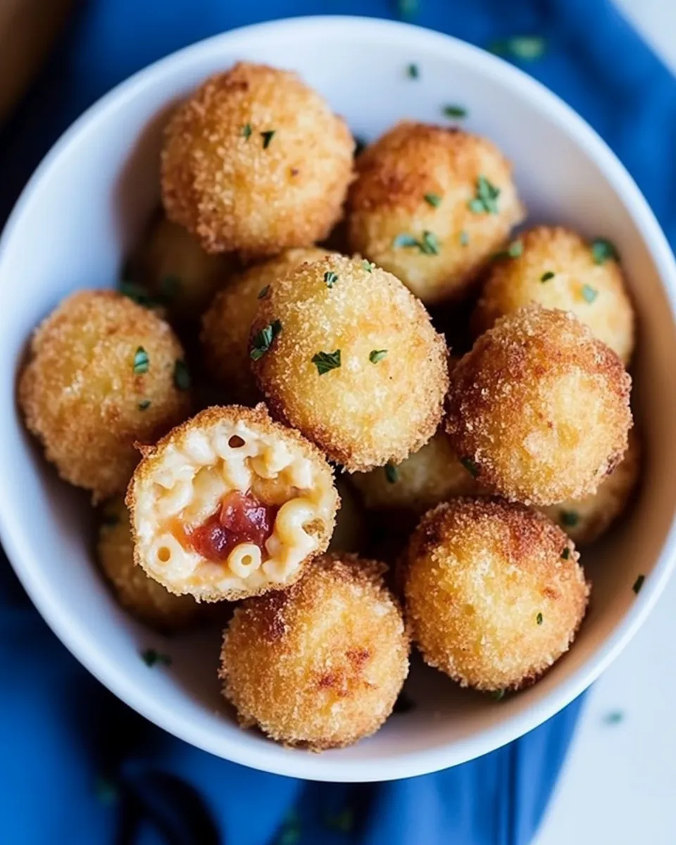 Delicious Air Fryer Mac And Cheese Balls (Premade OR Frozen) recipe photo