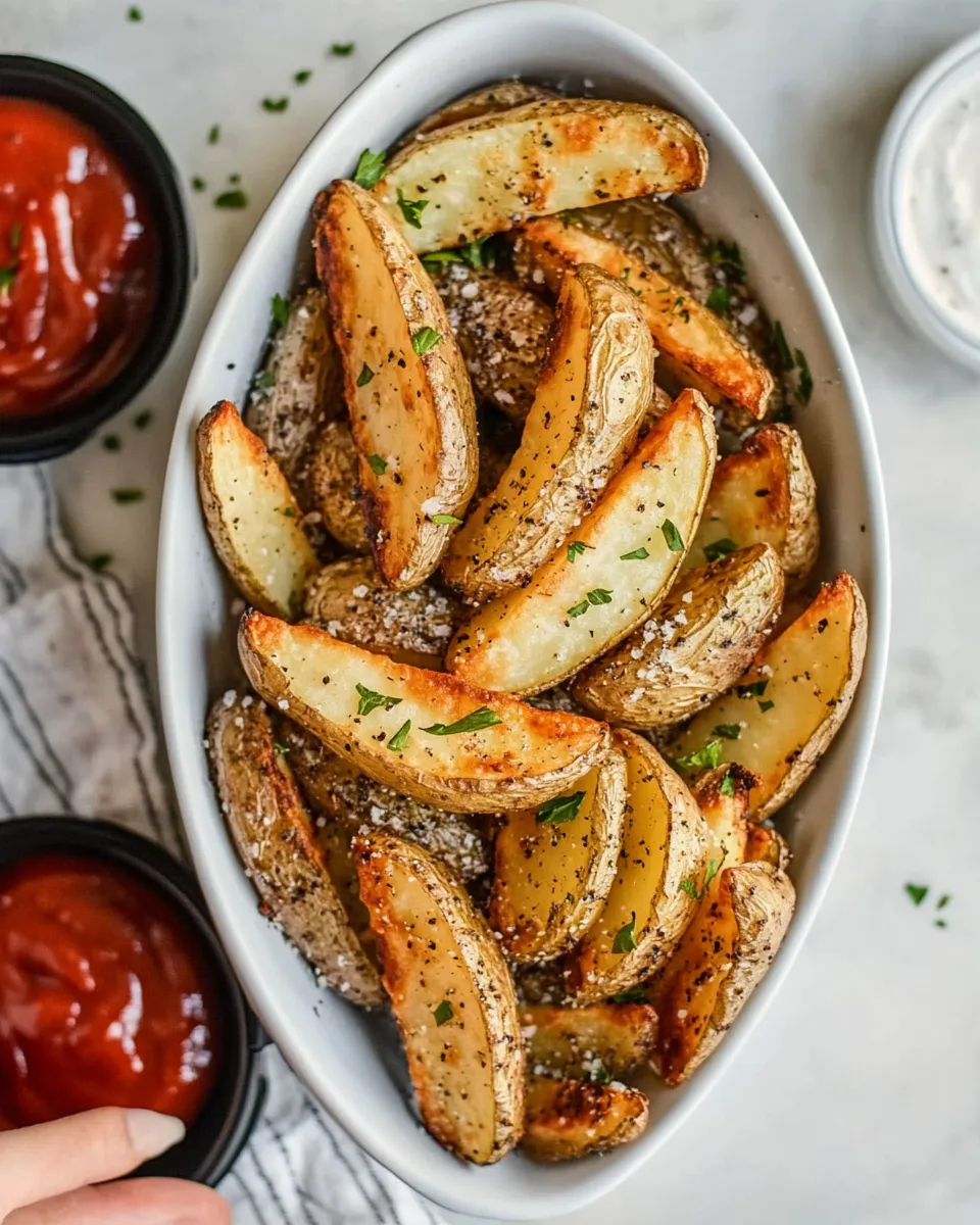Easy Air Fryer Potato Wedges recipe photo