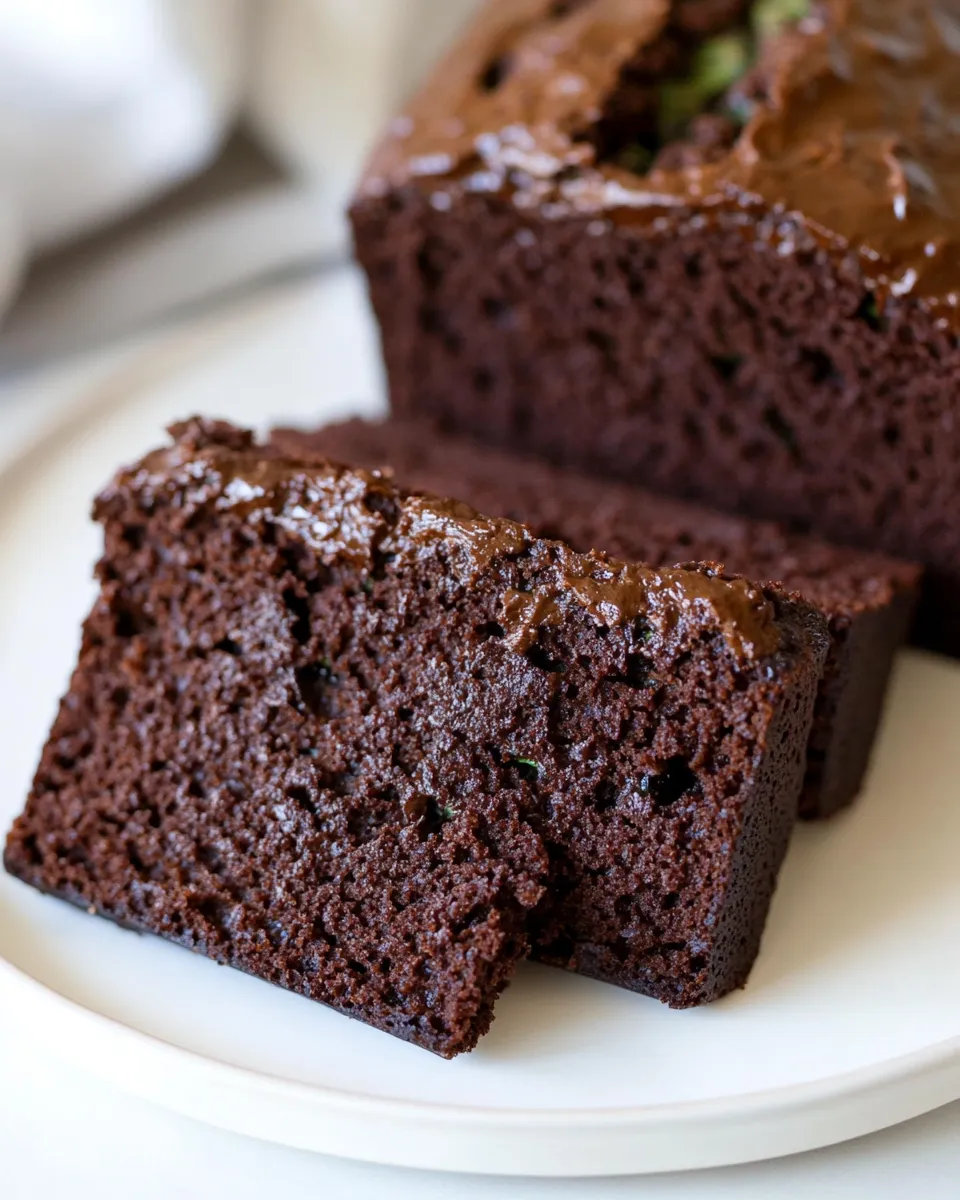 Homemade Almond Flour Double Chocolate Zucchini Bread photo