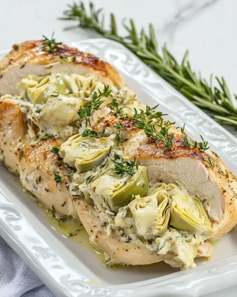Homemade Artichoke and Goat Cheese Stuffed Chicken recipe photo
