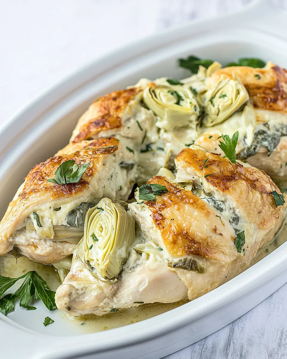 Best Artichoke and Goat Cheese Stuffed Chicken image