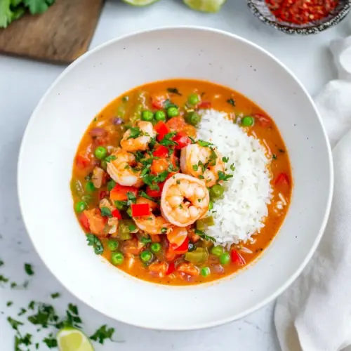 Homemade Asopao de Camarones (Shrimp and Rice Pottage) photo