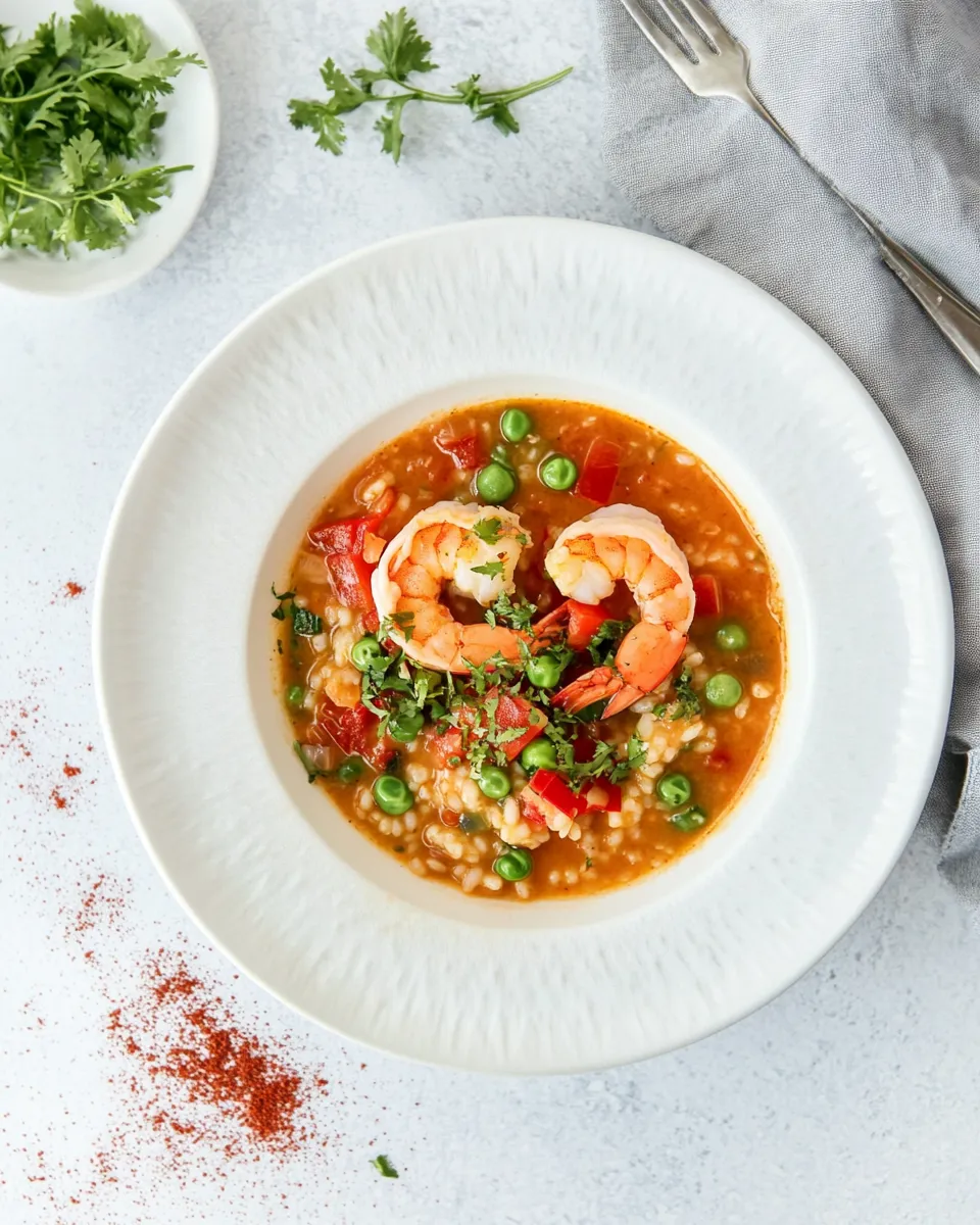 Easy Asopao de Camarones (Shrimp and Rice Pottage) recipe photo