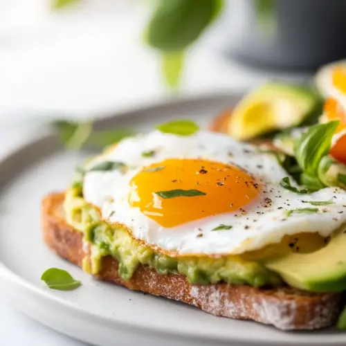 Homemade Avocado Toast with Egg (Sunnyside-Up) photo
