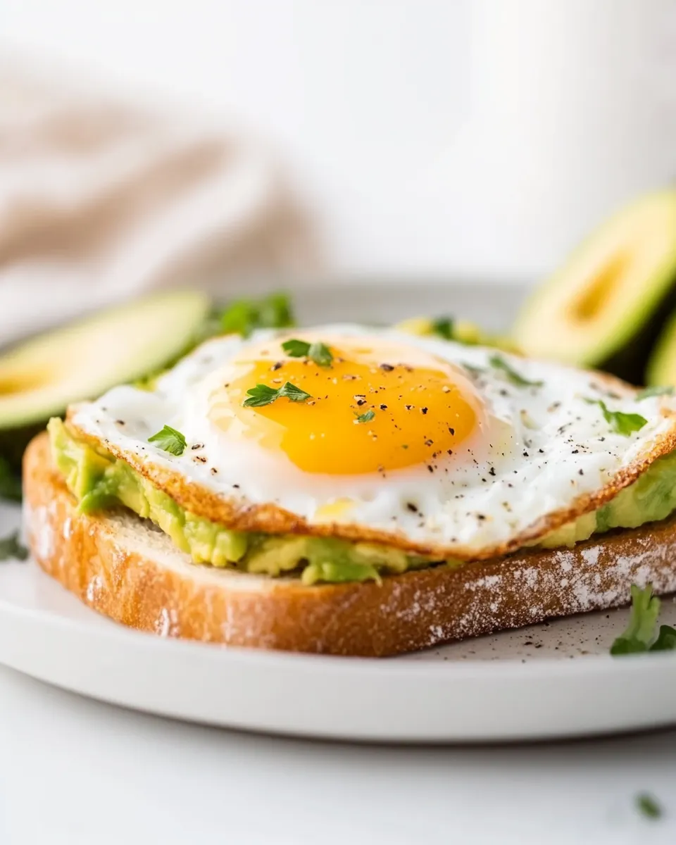 Easy Avocado Toast with Egg (Sunnyside-Up) recipe photo