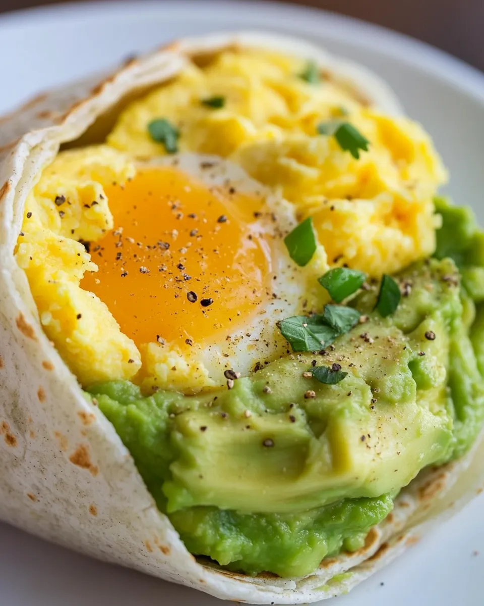 Classic Avocado & Egg Protein Wrap image