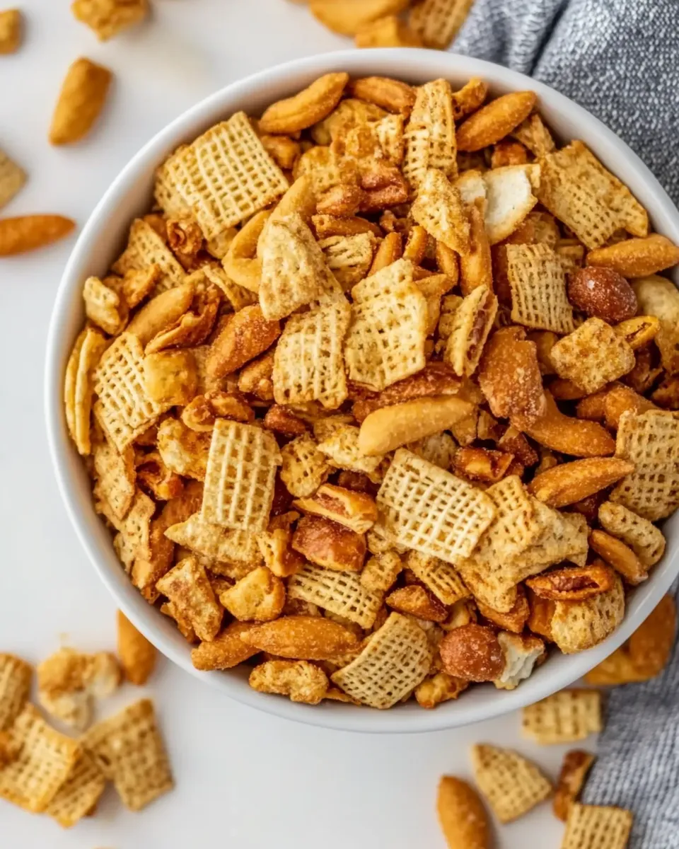 Delicious BBQ Snack Mix shot