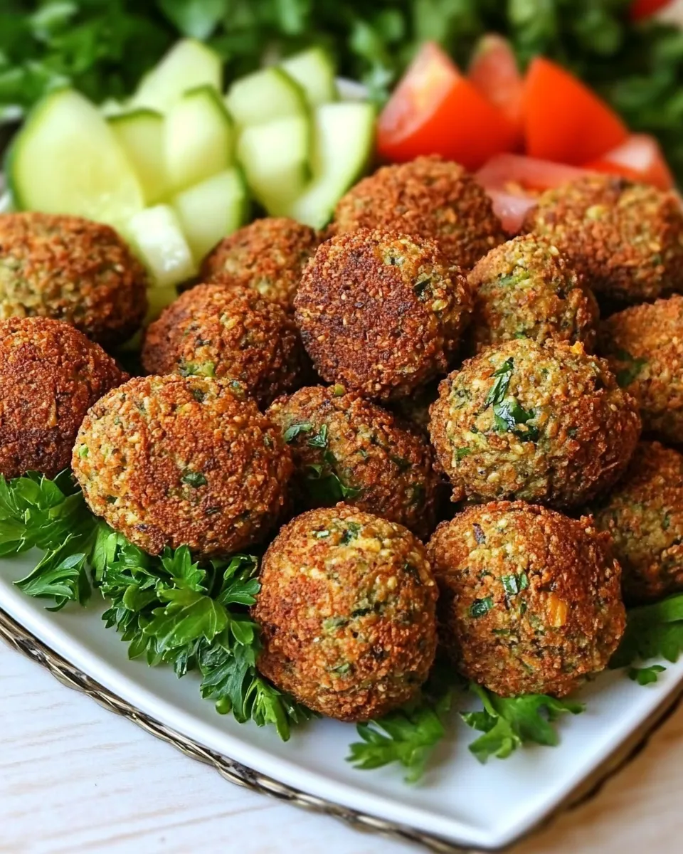 Easy BEST Authentic Falafel food shot
