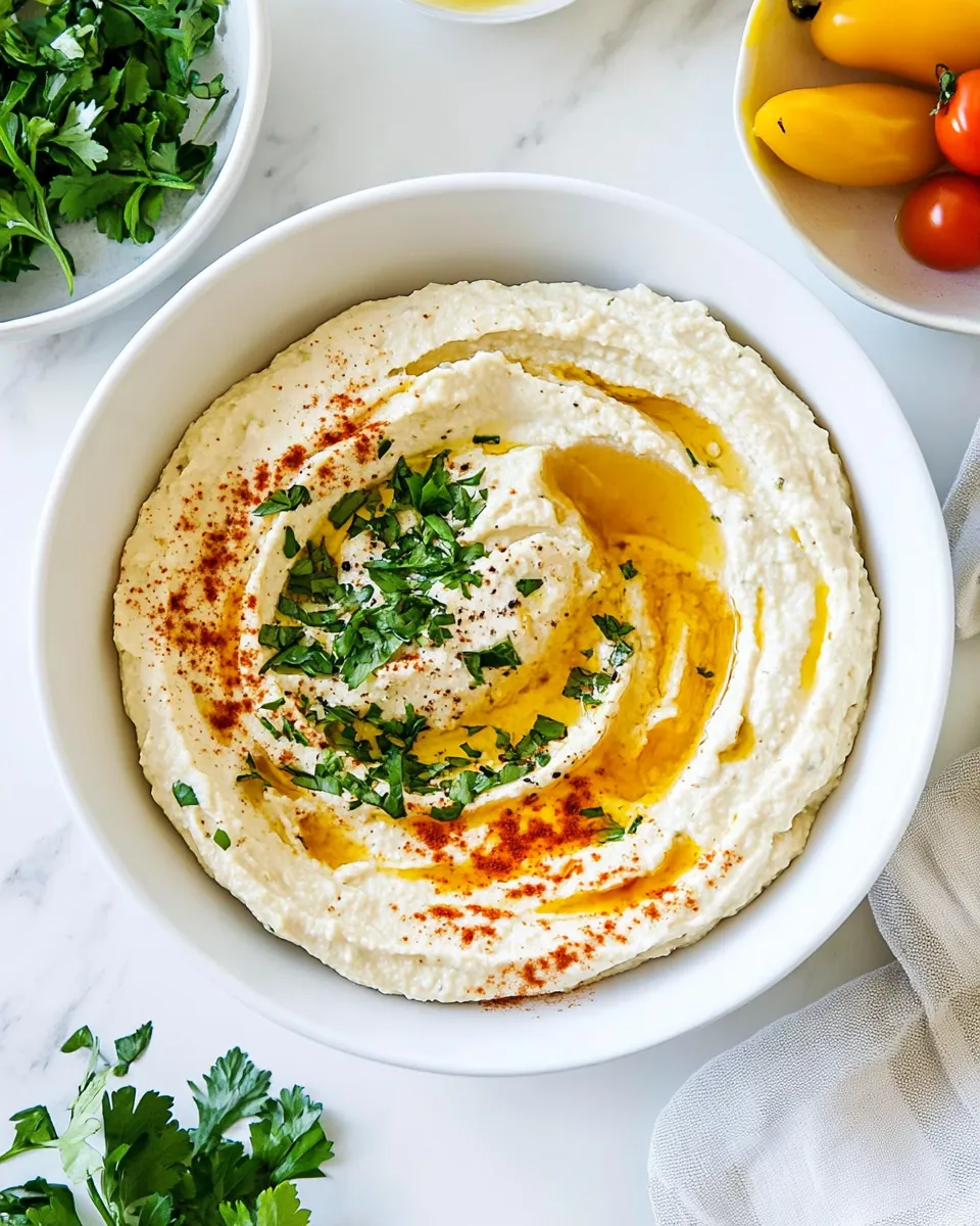 Delicious Baba Ganoush food shot