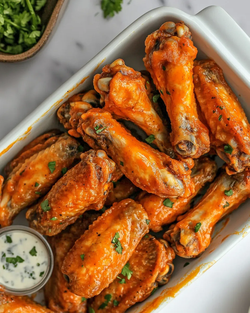 Easy Baked Buffalo Chicken Wings recipe photo