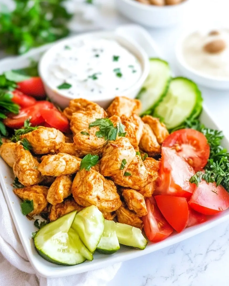 Delicious Baked Chicken Shawarma Bites image