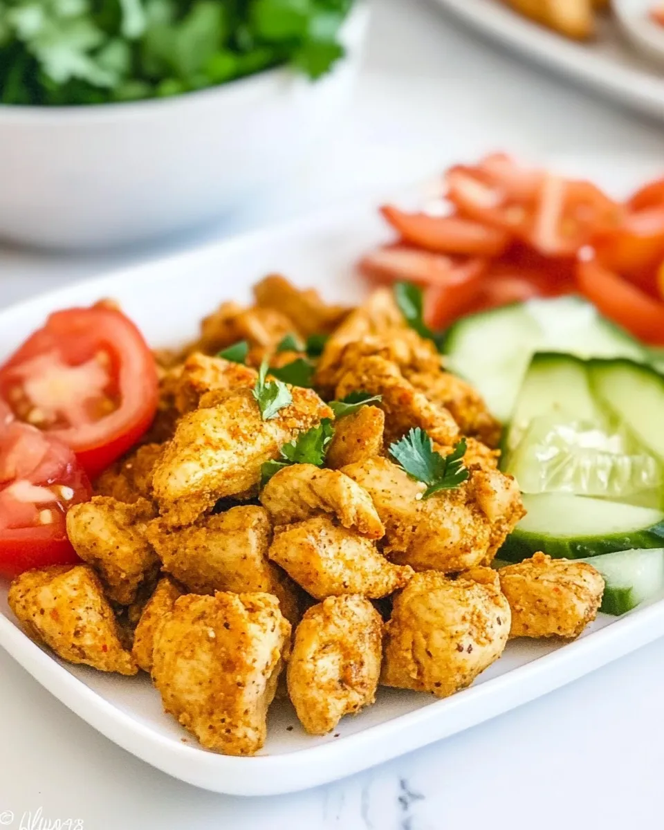 Quick Baked Chicken Shawarma Bites shot